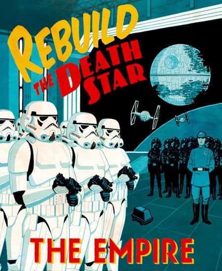 Image of "Rebuild the Death Star" by Cliff Chiang- Paper (13" x 19")