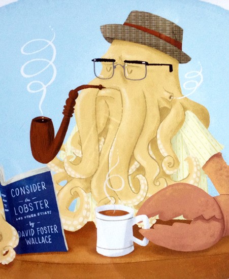 Image of "Hipster Davy Jones" by Ward Jenkins- Paper (8" x 10")