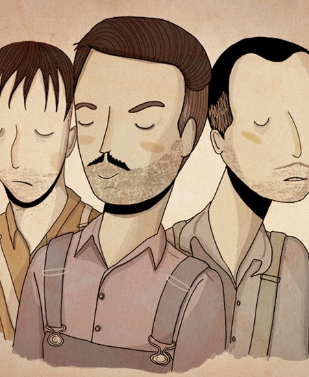 Image of "Men of Constant Sorrow" by Nan Lawson- Original (8" x 10")