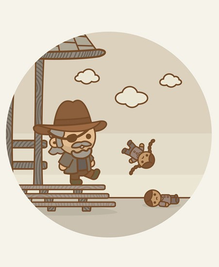 Image of "True Grit" by 100% Soft- Original (10" x 10")
