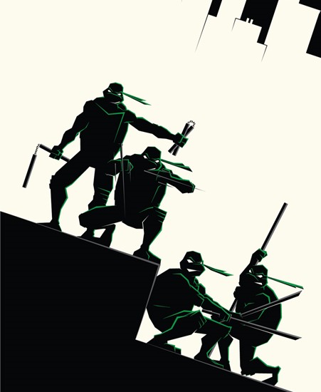 Image of "WILL FIGHT FOR PIZZA" by Bruce Yan - Screenprint (18" x 24")