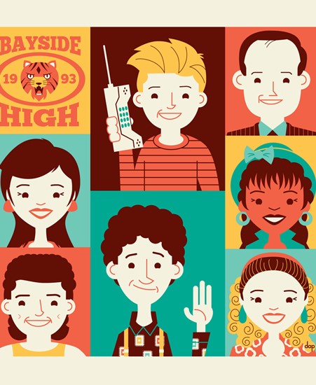 Image of "BAYSIDE CLASS OF '93" by Dave Perillo - Paper (12" x 12")