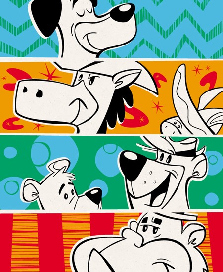 Image of "ANIMATED AMERICAN" by Ian Glaubinger - Screenprint (9" x 12")