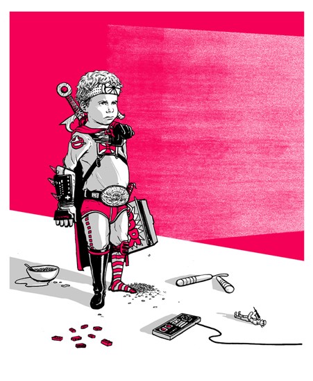 Image of "WEEKEND WARRIOR" by Barry Blankenship - Screenprint (16" x 20")