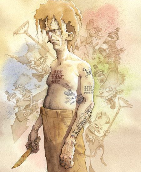 Image of "Journey Into the Mind" by Gris Grimly- Paper (13" x 19")