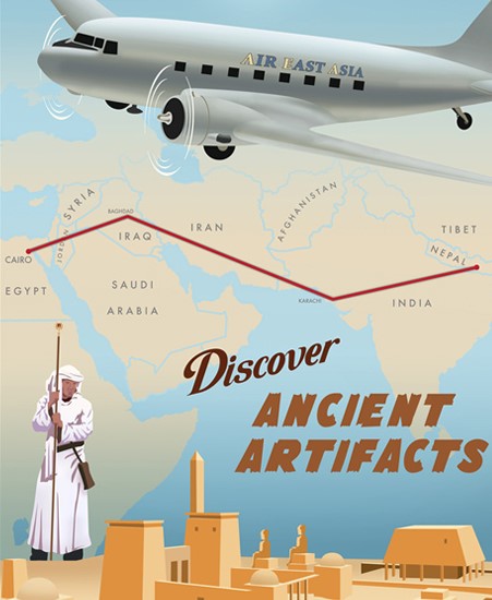 Image of "Air East Asia" by Steve Thomas- Paper (13" x 19")