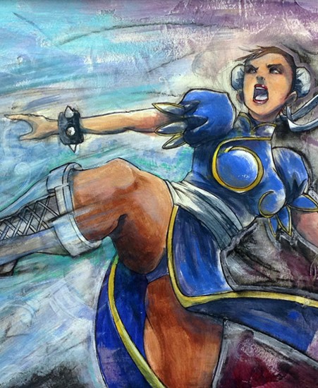 Image of "Lightning Kick" by Eric Pineda- Original