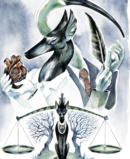 Image of "MR. IBIS AND MR. JACQUEL" by Levi Hastings- Print (9" x 12")
