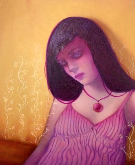 Image of "STOOPING AND CREEPING" by Syd Bee- Original (12" x 12")