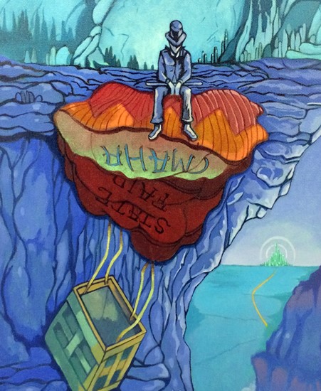 Image of "CRASH LANDING" by Christopher J. Olson- Original (12" x 16")
