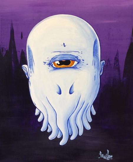 Image of "THE COLD GLAZE OF CTHULHU" by tnglr- Original (18.5" x 25")