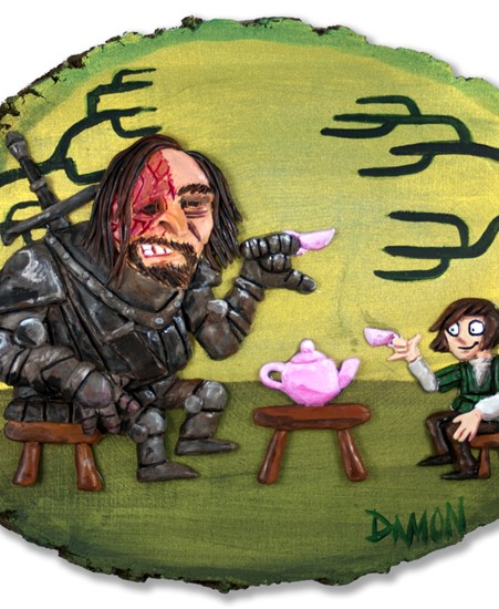 Image of "THE PRINCESS & THE HOUND" by Damon O'Keefe- Original (10" x 12")