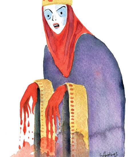 Image of "LADY MACBETH" by Levi Hastings- Original (5" x 7") SOLD