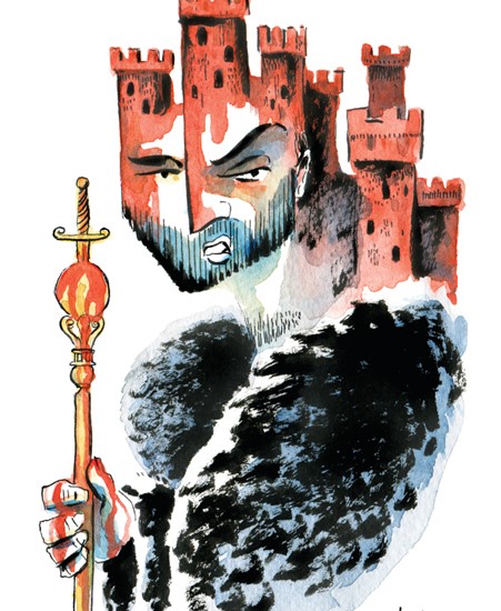 Image of "RICHARD III" by Levi Hastings- Original (5" x 7") SOLD