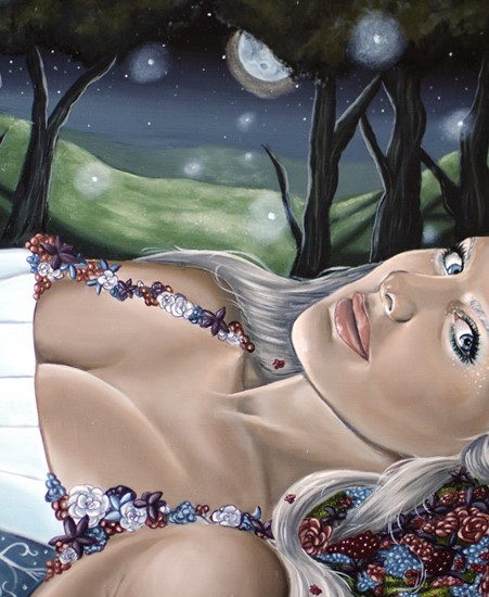 Image of "QUEEN OF THE FAE" by Christina Lank- Original (8.5" x 11.5")