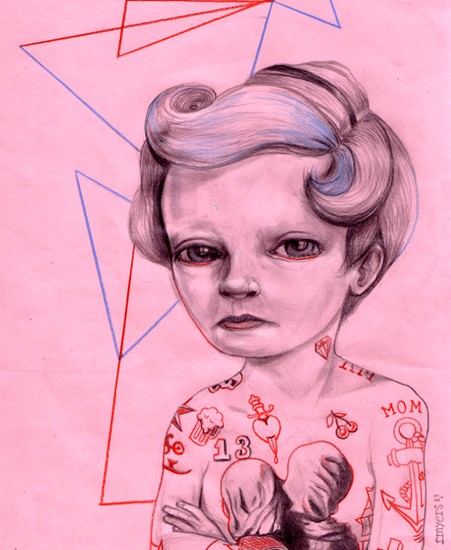 Image of "THE PANDEMONIUM OF DARK" by Ryan Myers- Original (8" x 10")