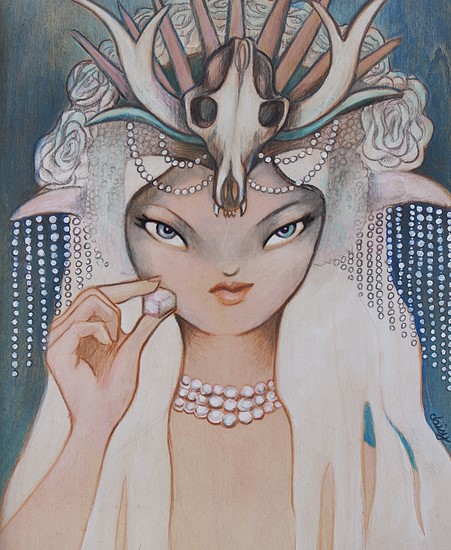 Image of "TURKISH DELIGHT" by Daisy Church- Original (8.5" x 11.5")