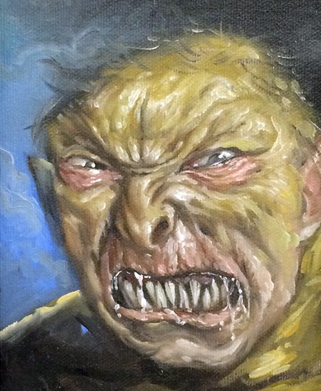 Image of "TOLKIEN'S ORC" by Jonathan Bergeron- Original (4" x 6") 