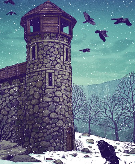 Image of "THE ROOKERY AT CASTLE BLACK" by Tim Anderson - Print (12" x 18")