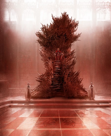 Image of "IRON THRONE" by Marc Simonetti - Prints (13"x 19")