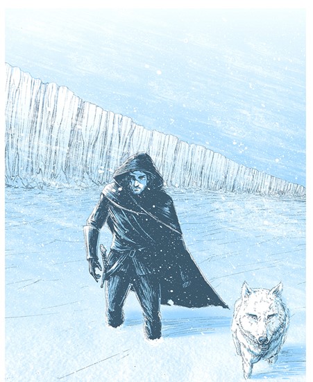 Image of "AND NOW MY WATCH BEGINS" by Barry Blankenship - Screen Print (16" x 20")