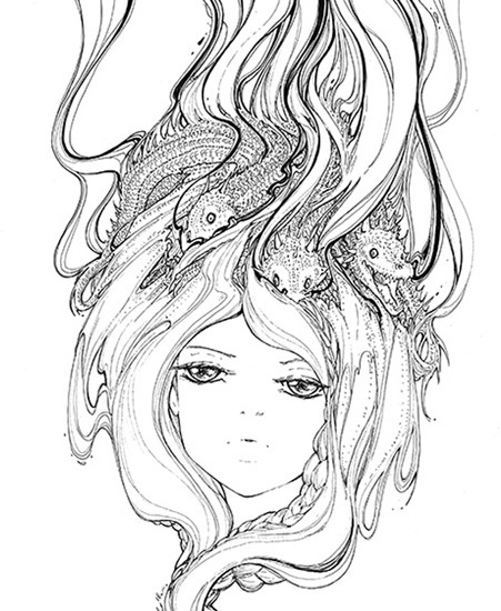 Image of "DRAGON'S HEART" by Camilla d'Errico - Original (11" x 14") SOLD