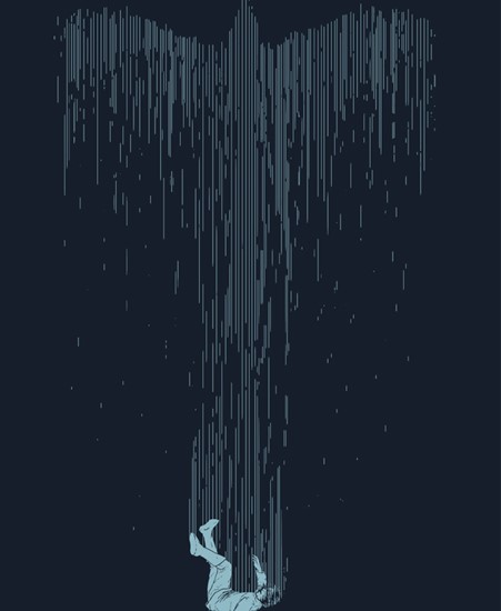 Image of "I NEVER FALL" by Barry Blankenship- Screen Print (12.5" x 19")