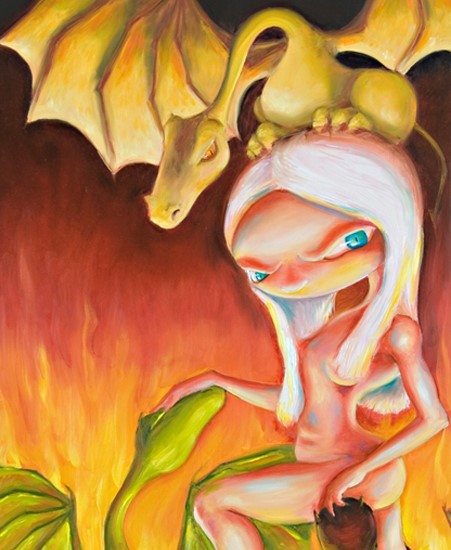 Image of "THE MUSIC OF DRAGONS" by Vikram Madan- Original/Prints (12" x 24")