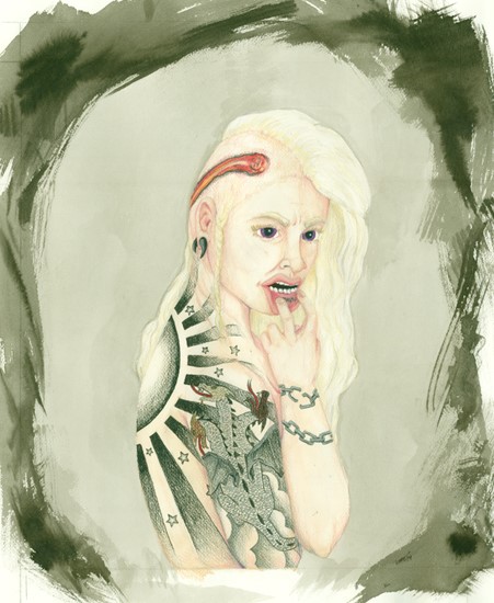 Image of "MOTHER OF INK" by Katie Wheeler- Original/Print (16" x 18.5")