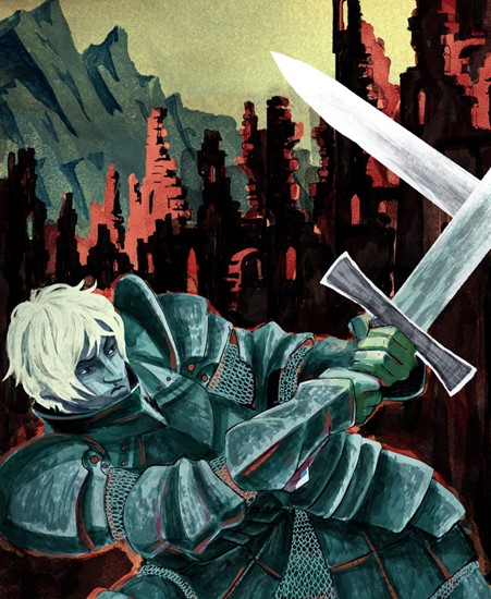 Image of "THE MAID OF TARTH" by Levi Hastings - Print (16"x 20")
