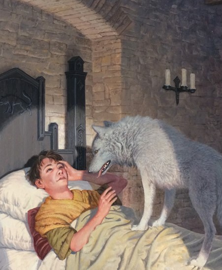 Image of "BRAN AWAKENS" by Ted Nasmith - Original (12" x 16")