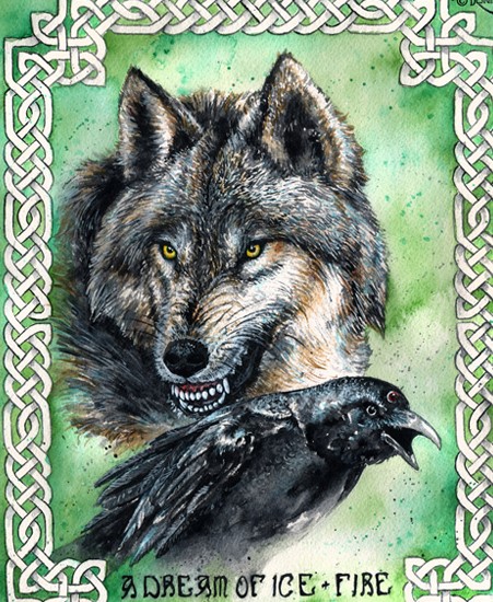 Image of "A DREAM OF ICE AND FIRE" by Braden Duncan- Original/Prints (9" x 12")