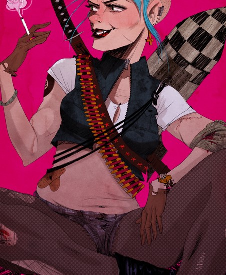 Image of "TANK GIRL" by Amanda Scurti- Giclee Print (16" x 20")