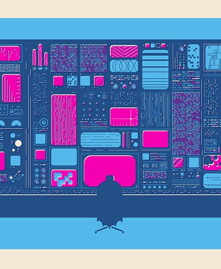 Image of "BAT-CONSOLE" by Barry Blankenship- Screenprint (13" x 19")