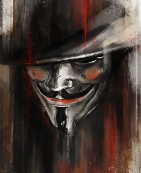Image of "V" by Robert Bruno- Giclee Print (16" x 20")