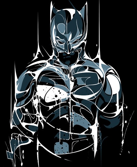 Image of "DARK KNIGHT" by Samuel "Sho" Ho - Giclee Print (13" x 19")