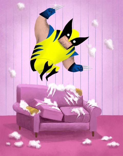 Image of "FUCK YOUR COUCH, CHARLES" by MIKEATRON! - Giclee Print (11" x 14")