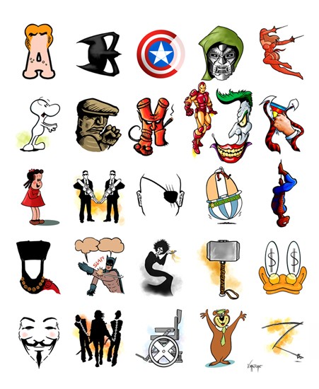 Image of "ALPHABETOMIC" by Vikram Madan- Prints (16" x 20")