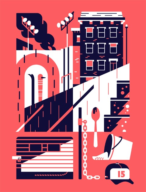 Image of "WOODBURY" by Timo Meyer- Giclee Print (16" x 21")