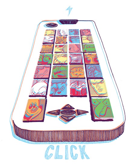 Image of "UNIVERSAL REMOTE" by Karl Tagle- Print (13" x 19")