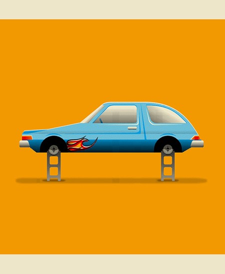 Image of "WAY JACKED! MIRTH MOBILE" by Barry Blankenship- Screen Print (16" x 20")