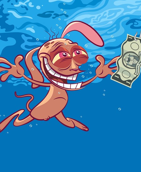 Image of "NEVERMIND, YOU EEDIOT" by Dennis Salvatier- Original (14.5” x 14.5”) SOLD