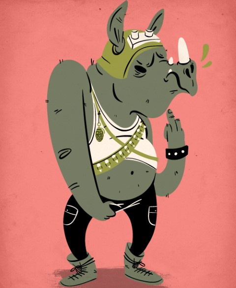 Image of "ROCKSTEADY" by Lauren Gregg- Print (9" x 12")