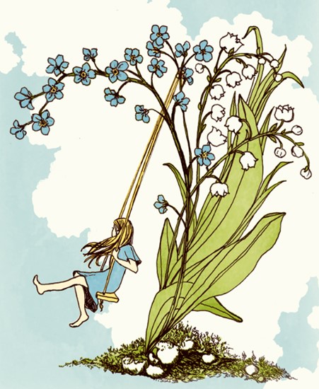 Image of "FLOWER CHILD" by Frida Clements- Screen Print (11"x14")