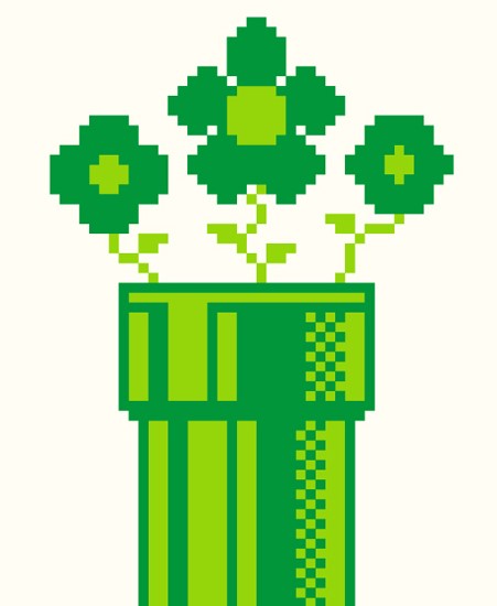 Image of "8-BIT STILL LIFE" by Trevor Basset- Screen Print (18"x24")