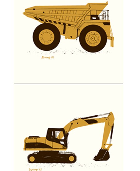 Image of "DIRTMONSTERS" by Mike Klay- Set of 4 Screen Prints (9"x9"each)