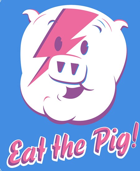 Image of "ZIGGY PIG" by Barry Blankenship- Screen Print (8"x10")
