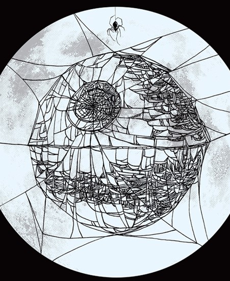 Image of "CHARLOTTE'S DEATHSTAR" by Barry Blankenship- Screen Print (10"x10")