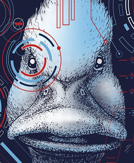 Image of "BLATHERING BLATHERSKITE" by Barry Blankenship- Screen Print (12.5"x19")