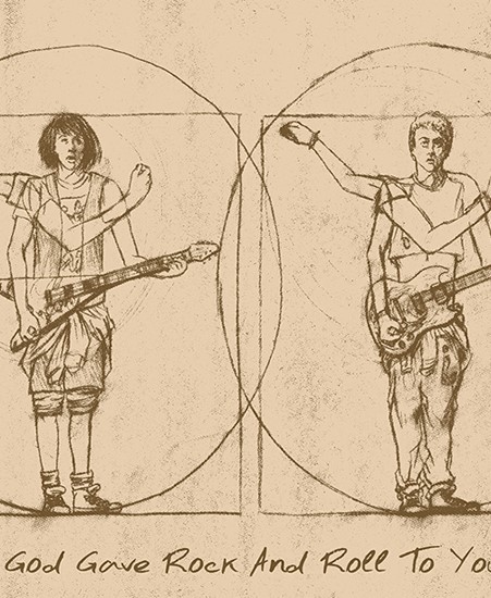 Image of "GOD GAVE ROCK & ROLL TO YOU" by Barry Blankenship- Screen Print (11"x17")